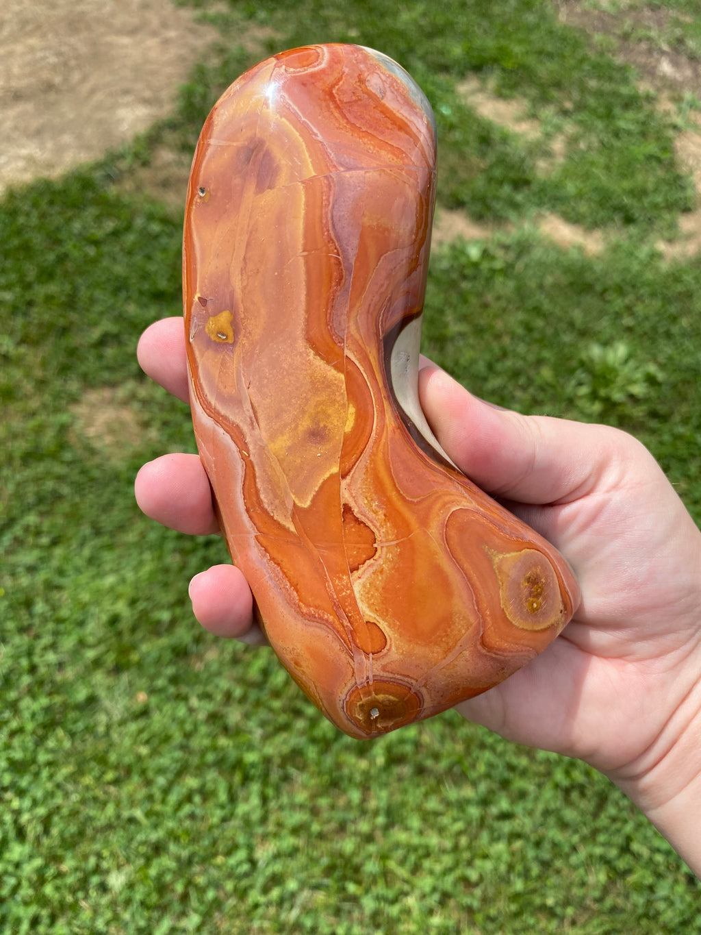 Polychrome Jasper Bean Freeform