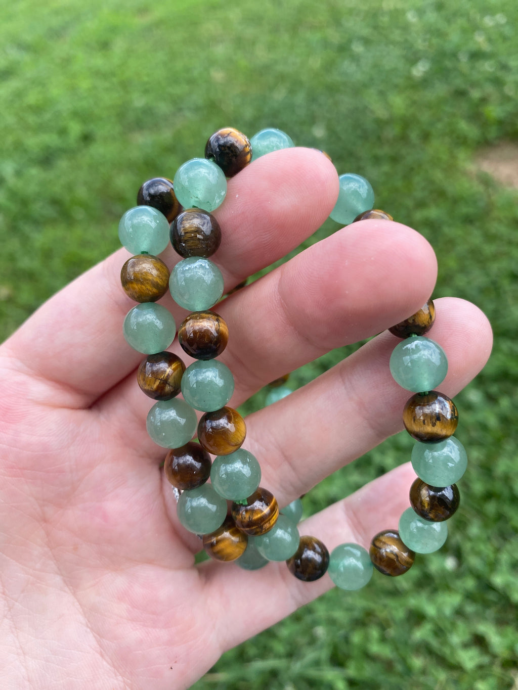 Green Aventurine & Tiger's Eye Bracelet