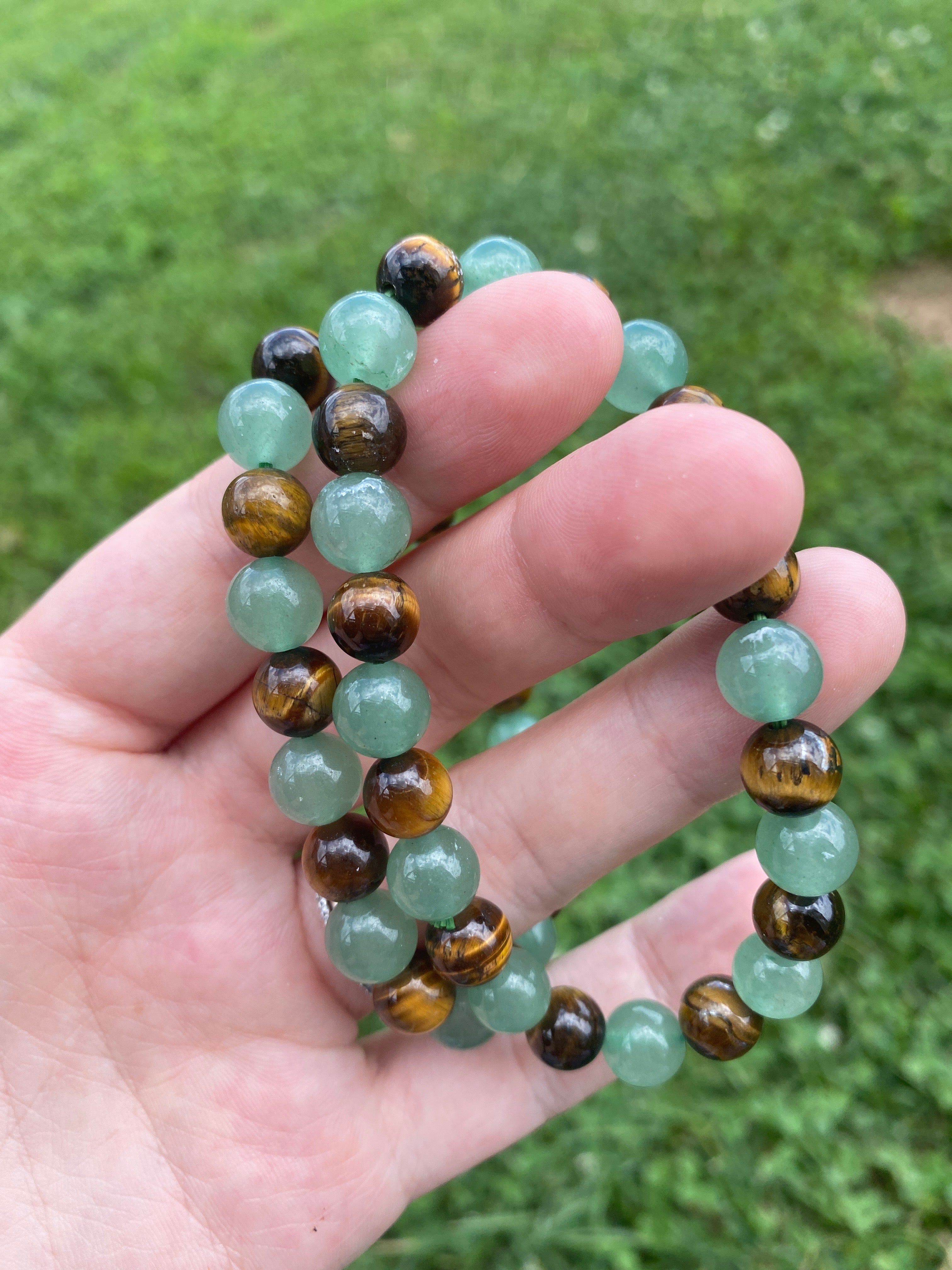 Green Aventurine & Tiger's Eye Bracelet