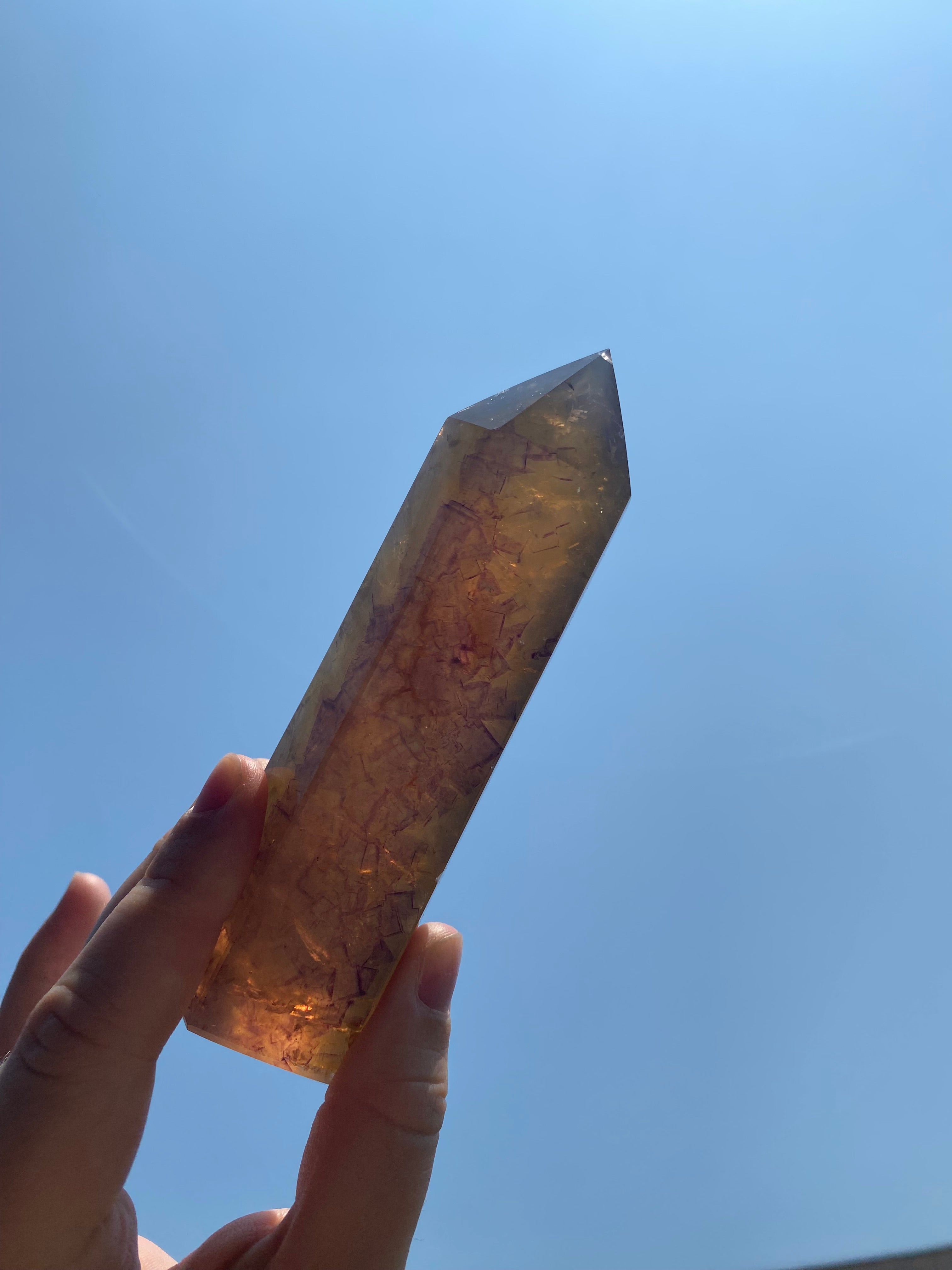 Yellow Fluorite Tower