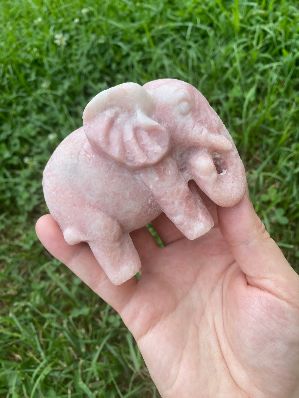 Pink Opal Elephant
