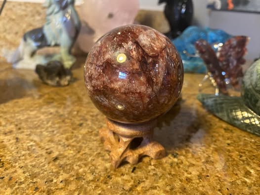 Fire Quartz Sphere