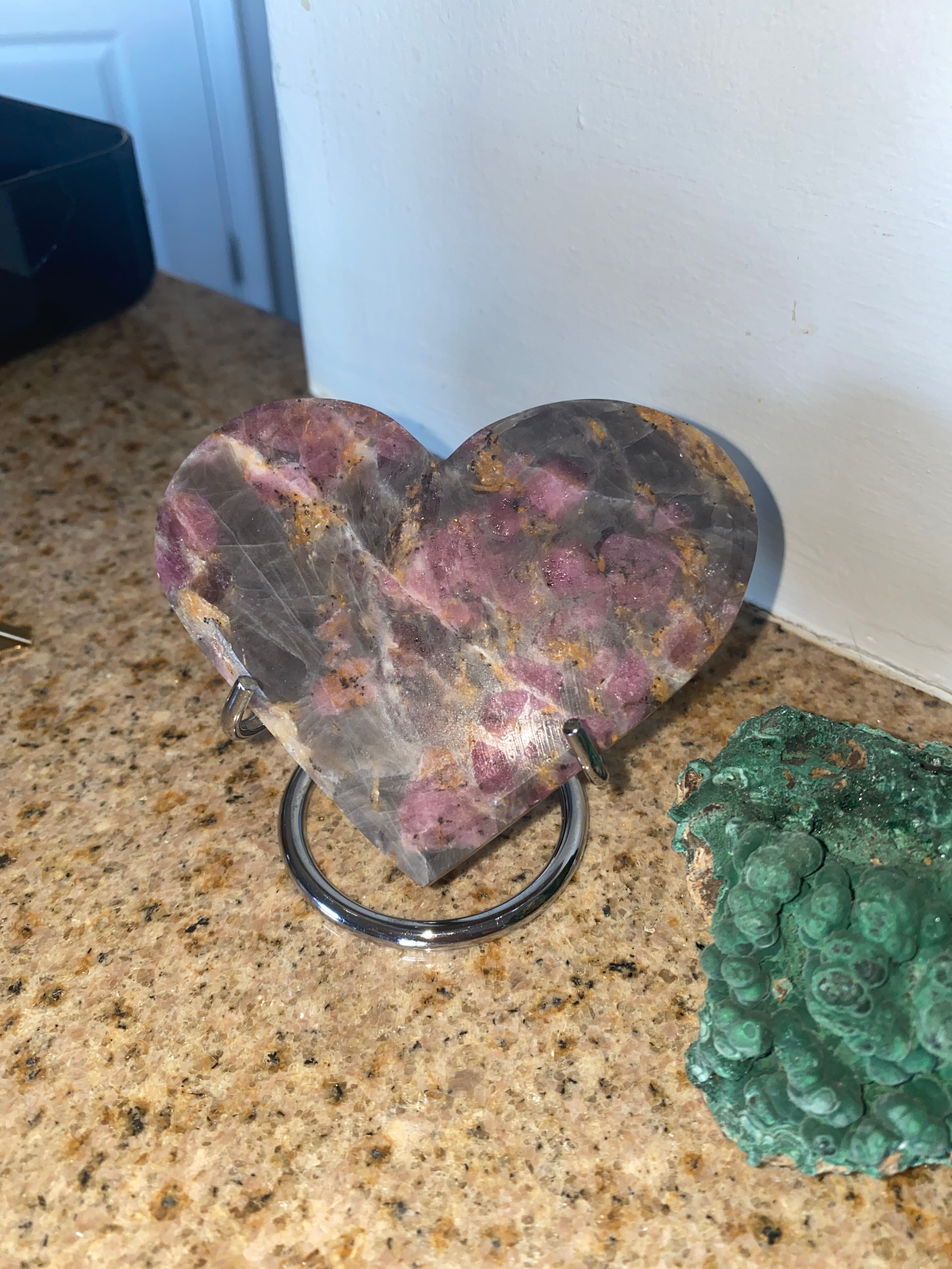 Pink Tourmaline Heart
