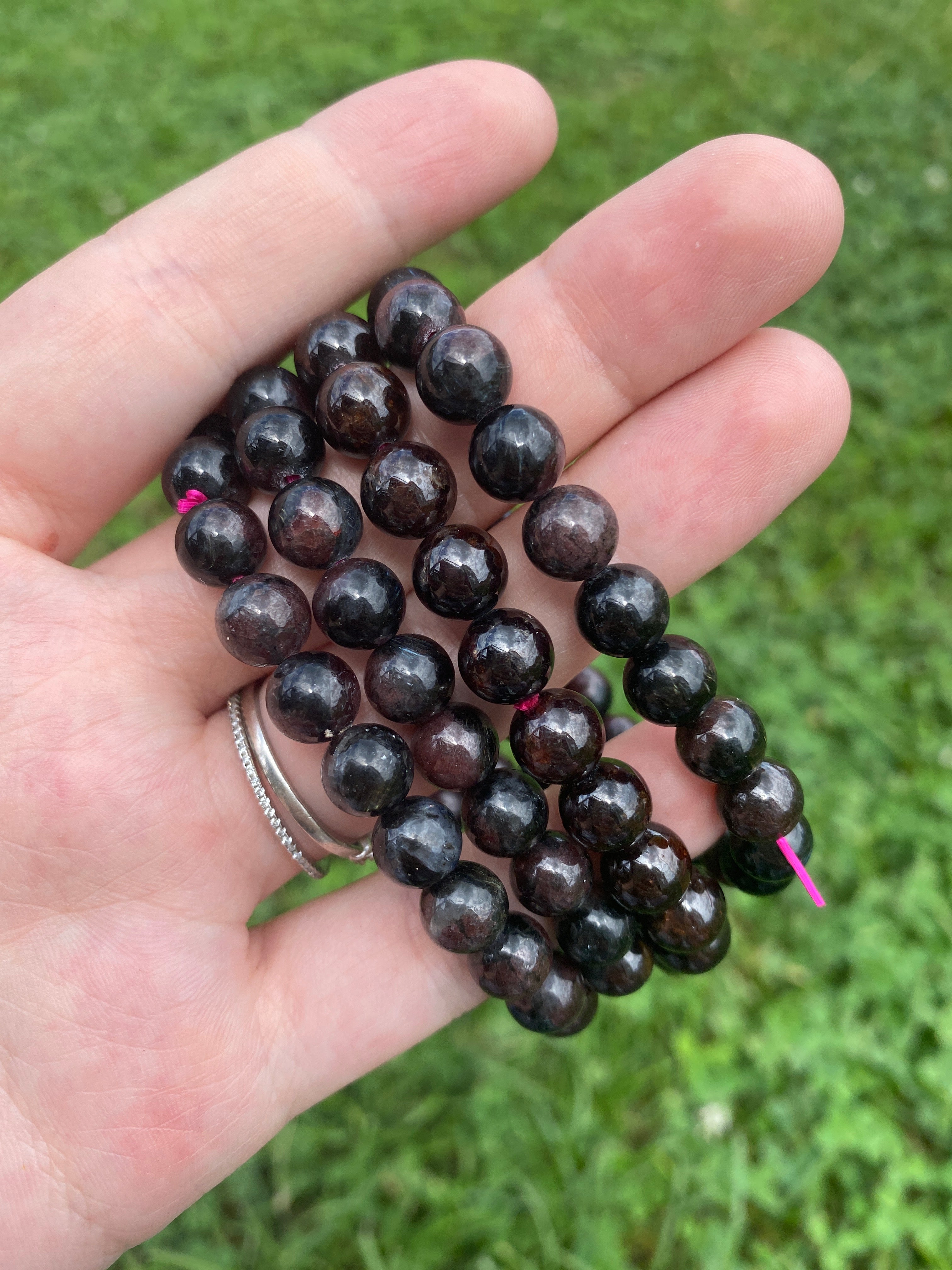 Garnet X Astrophyllite Bracelet