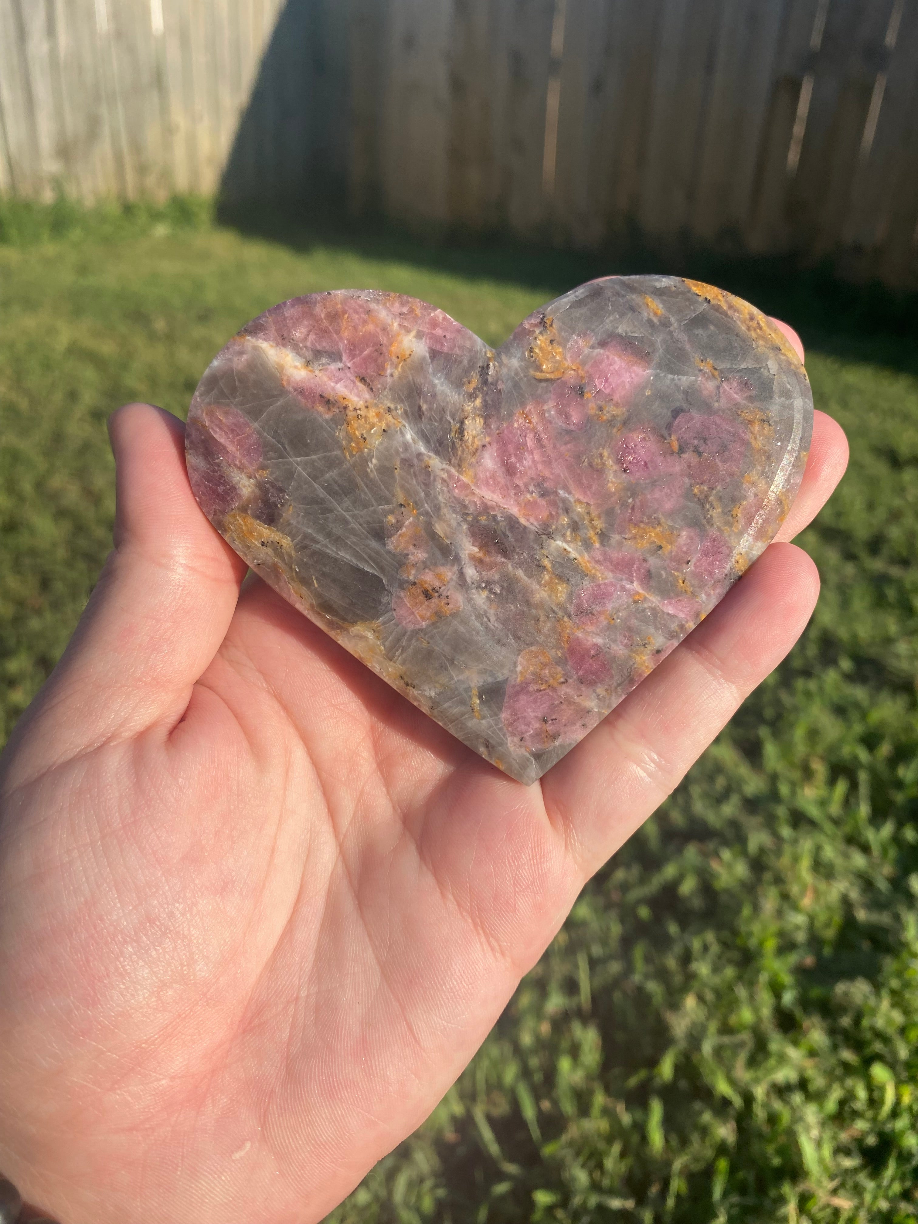Pink Tourmaline Heart