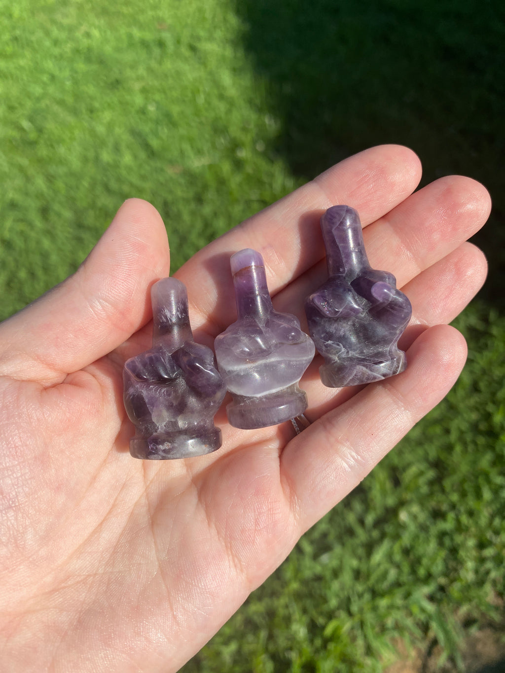 Dream Amethyst Middle Finger