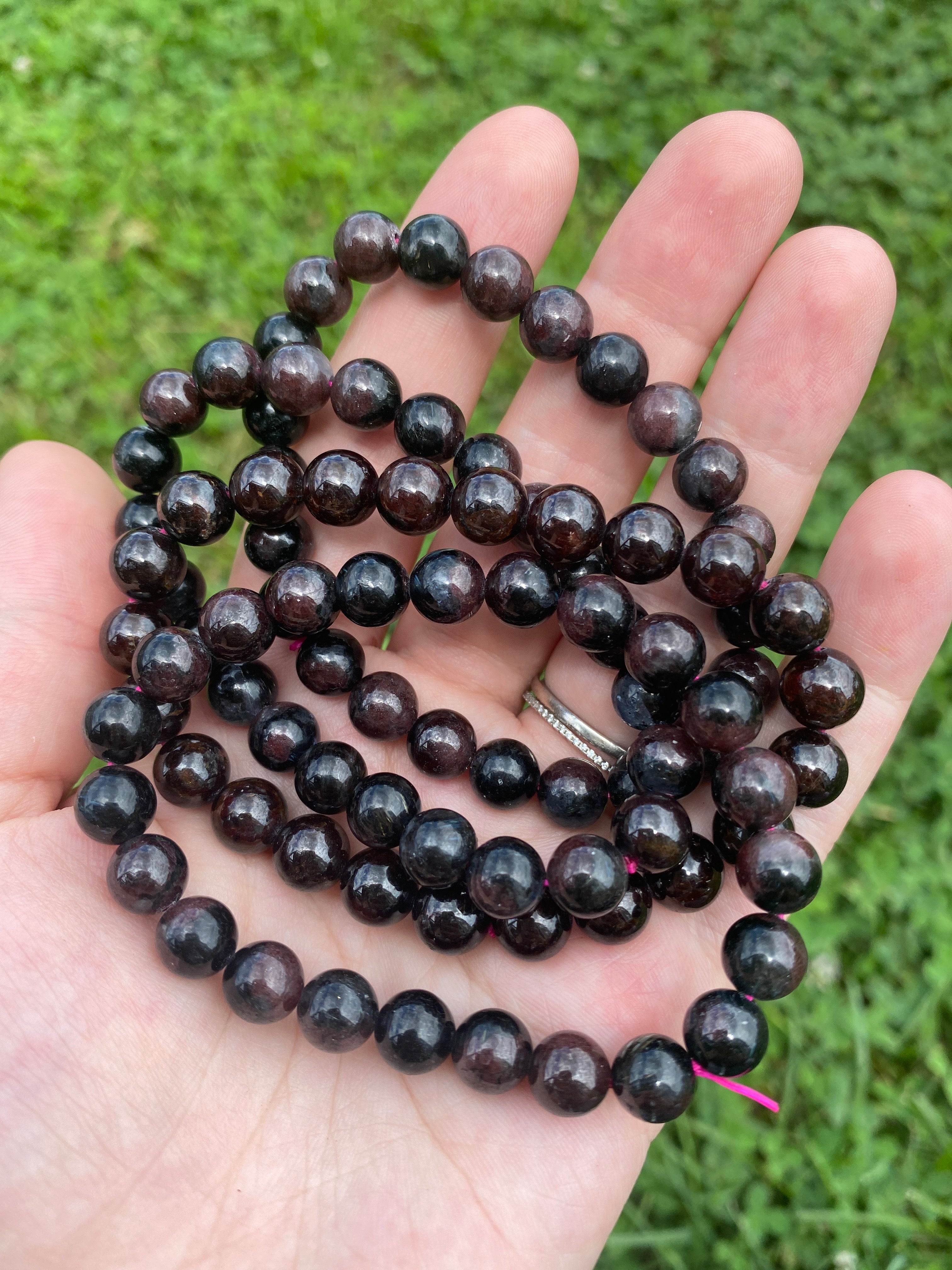 Garnet X Astrophyllite Bracelet