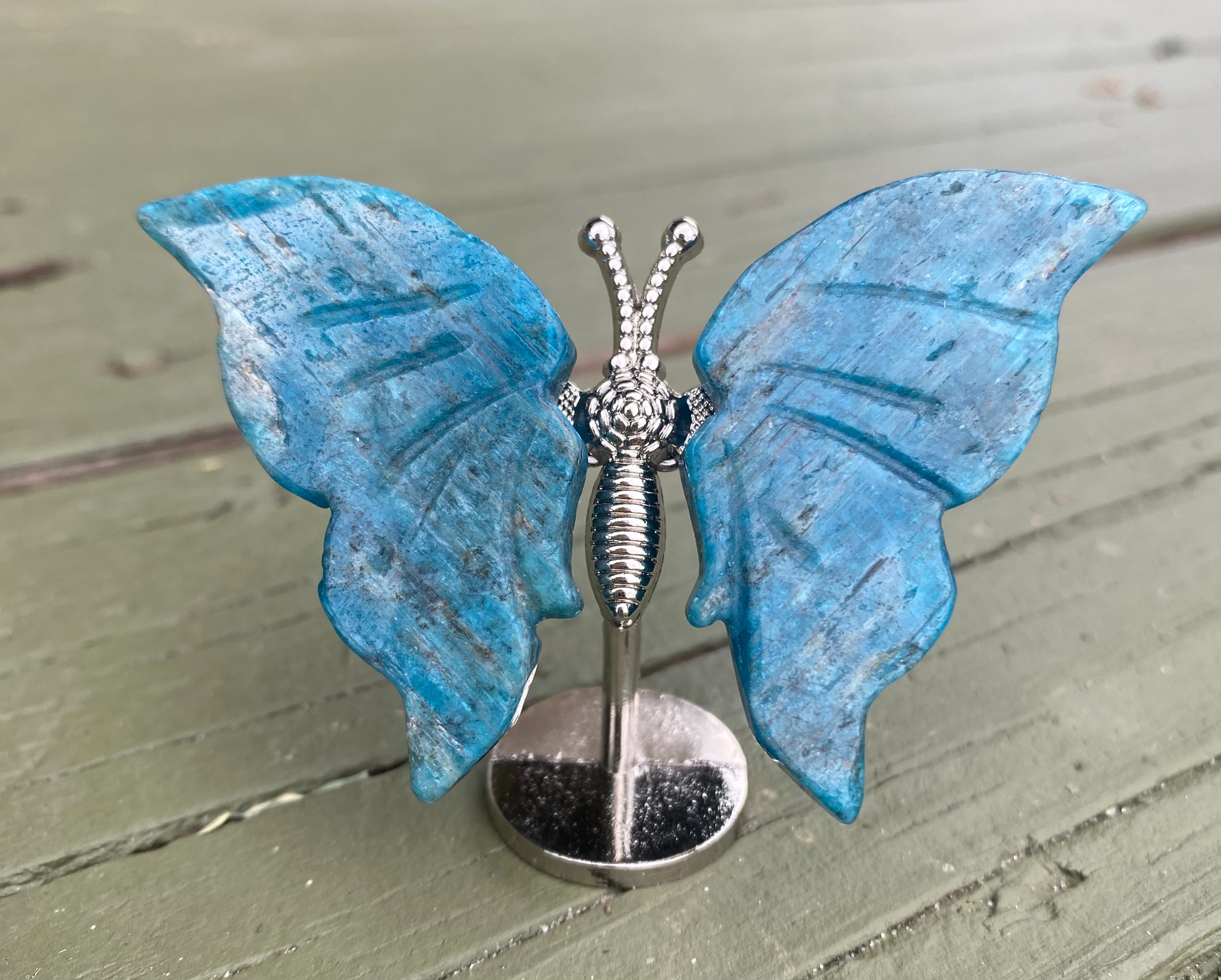 Blue Apatite Butterfly