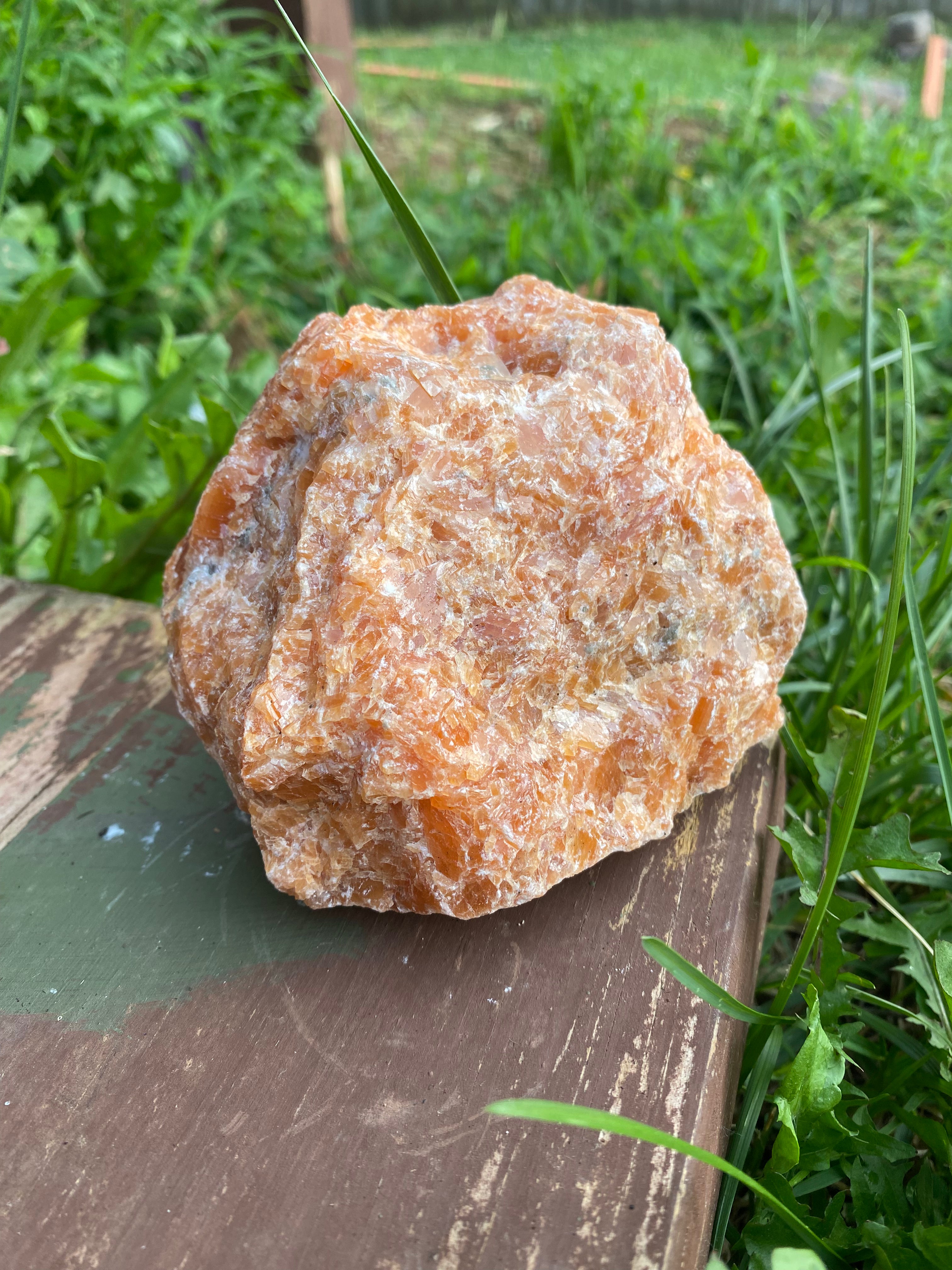 Orchid Calcite Freestanding