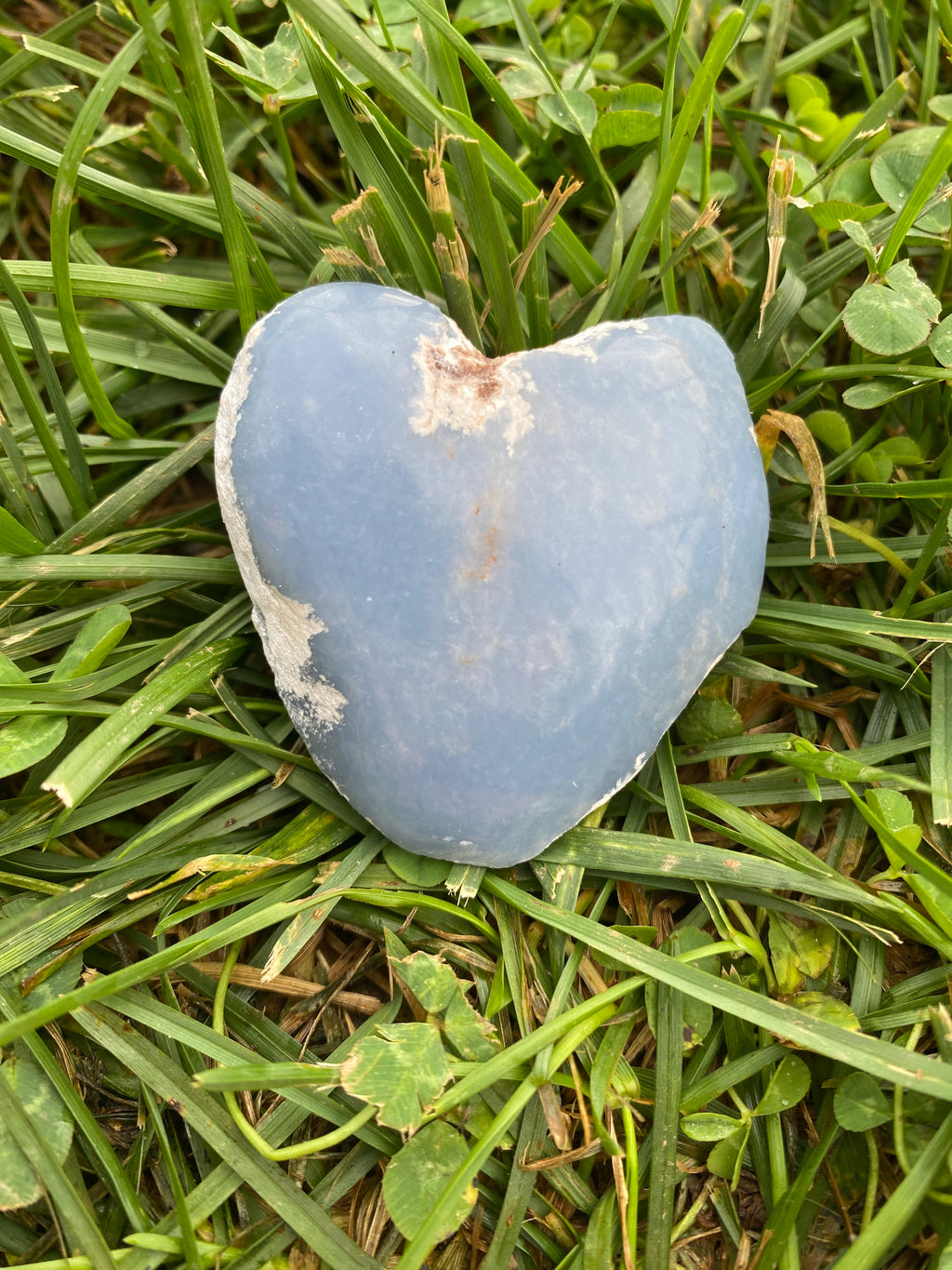 Angelite Heart Window