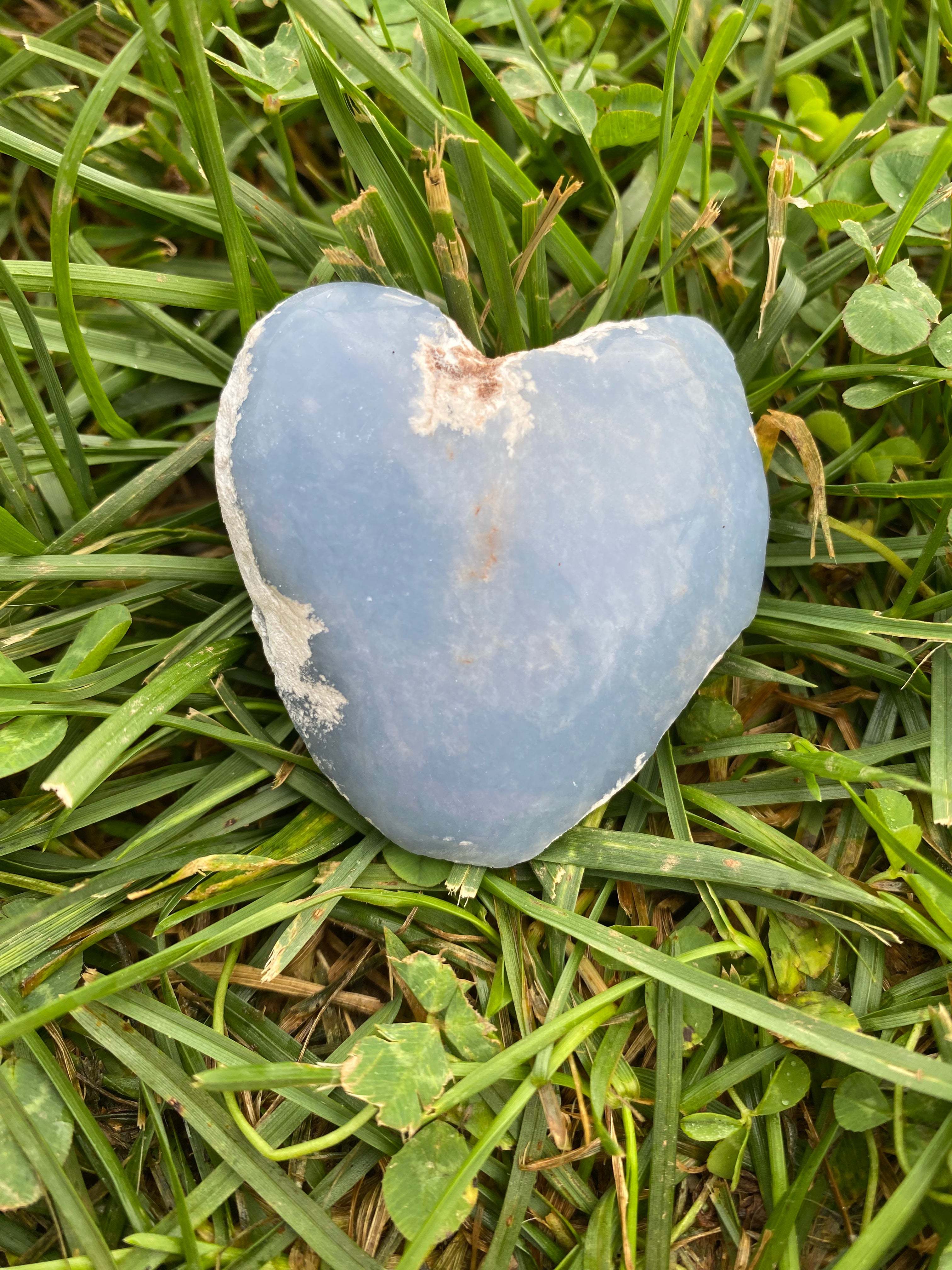 Angelite Heart Window