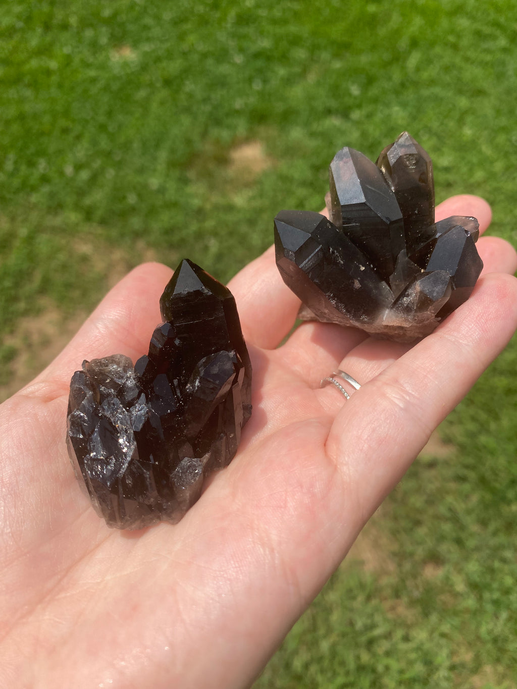 Smoky Quartz Pair