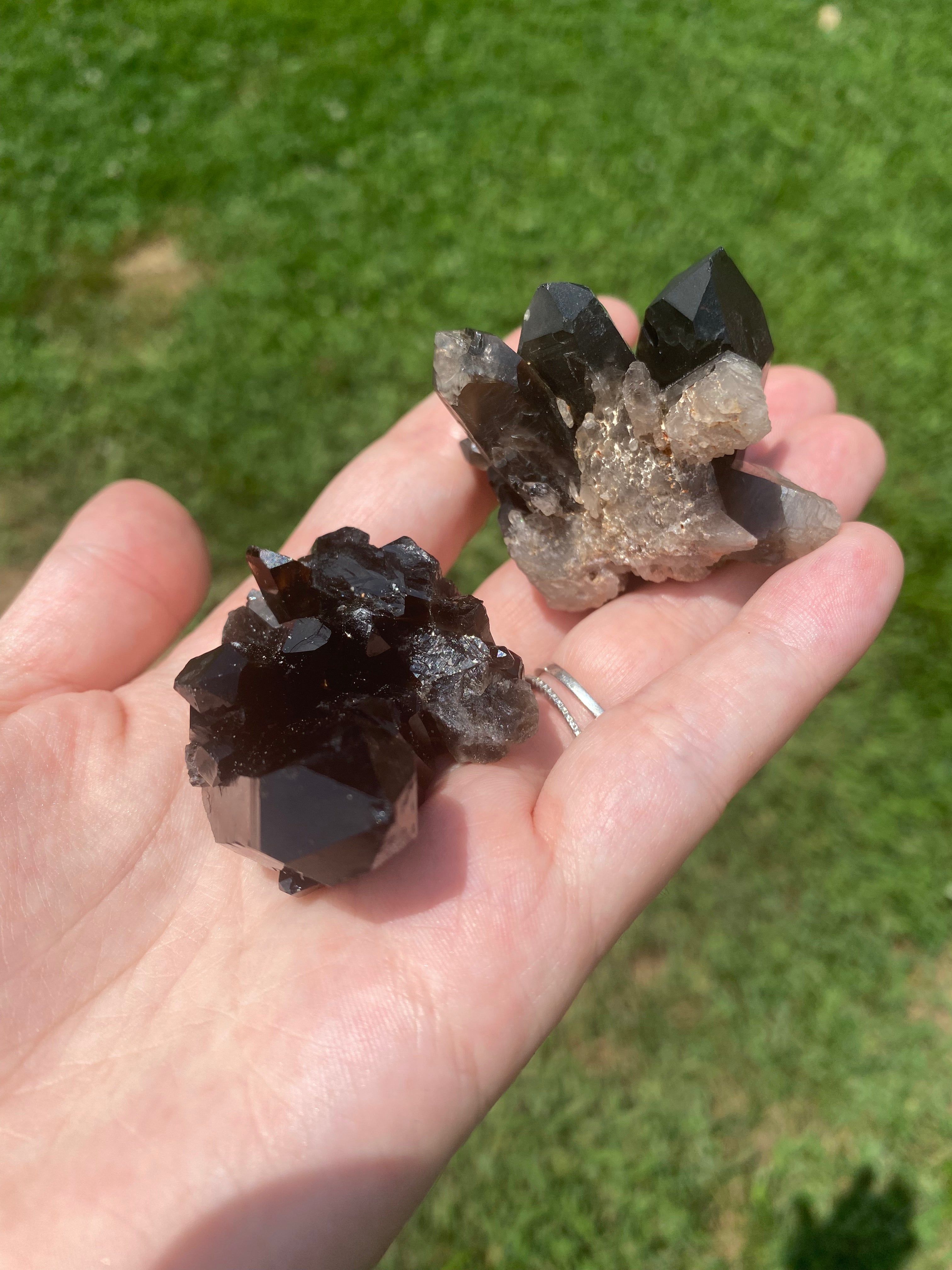 Smoky Quartz Pair