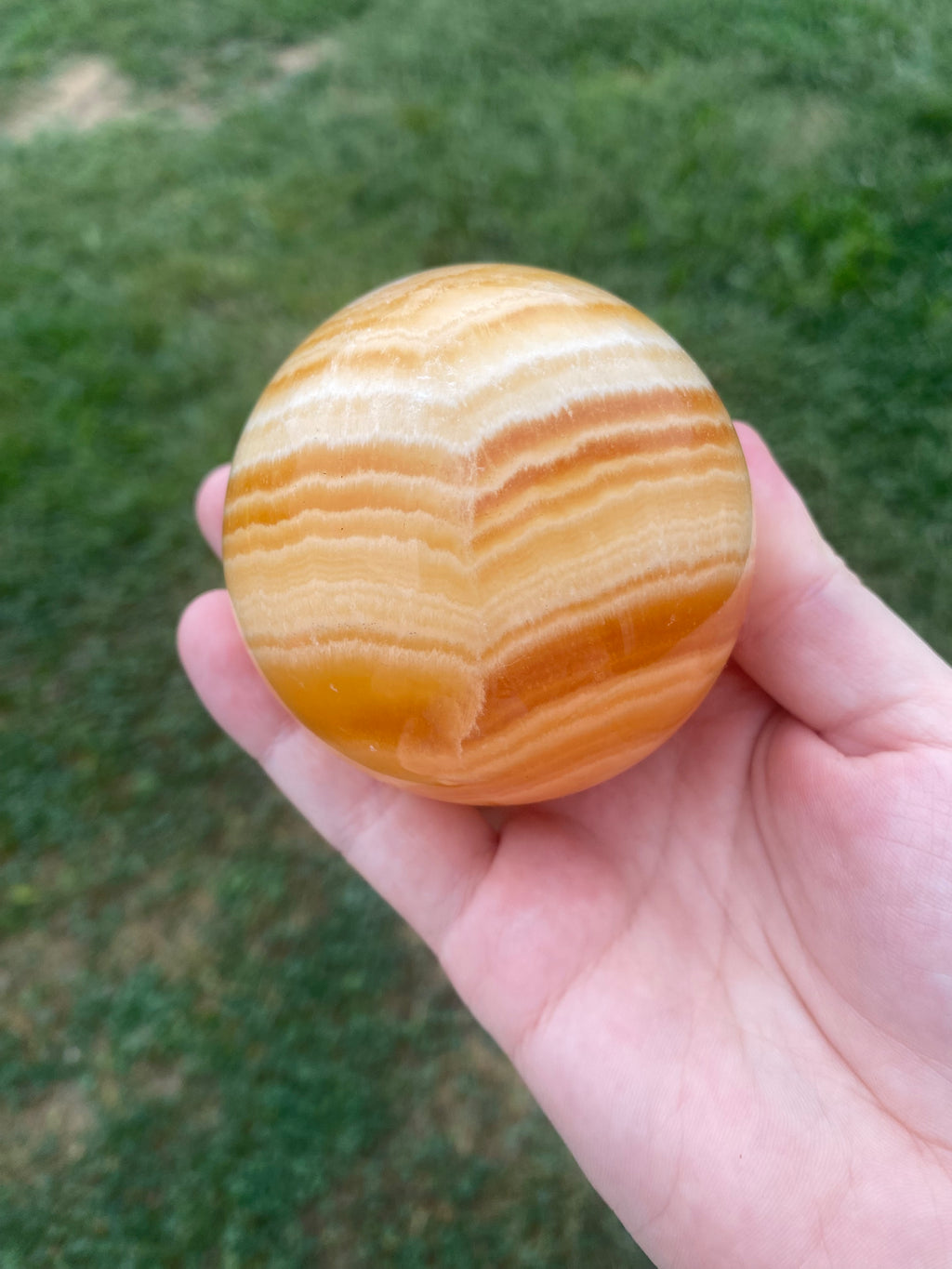 Orange Calcite Sphere