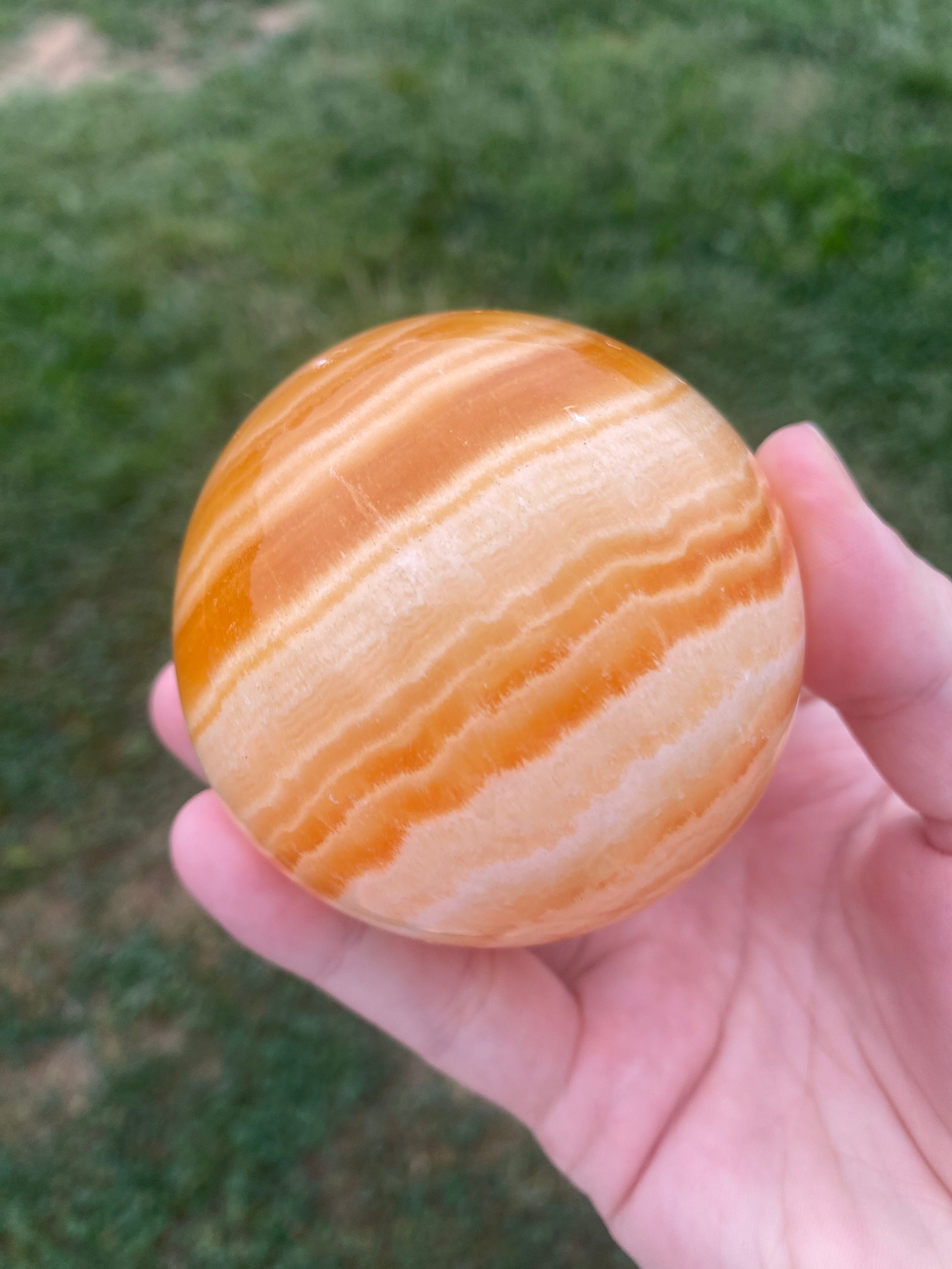Orange Calcite Sphere