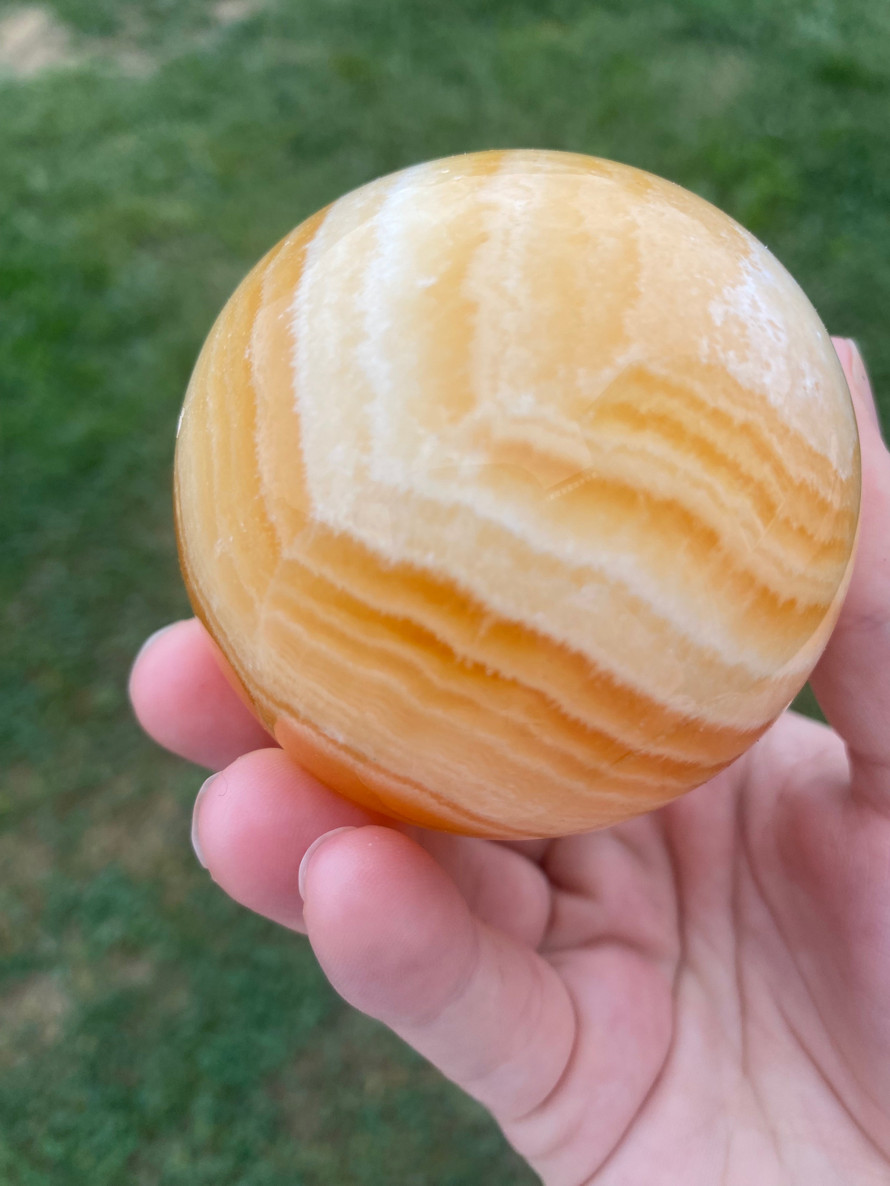 Orange Calcite Sphere