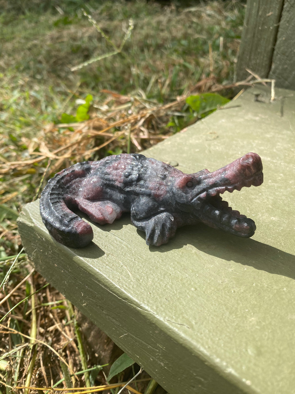 Garnet & Astrophyllite Alligator