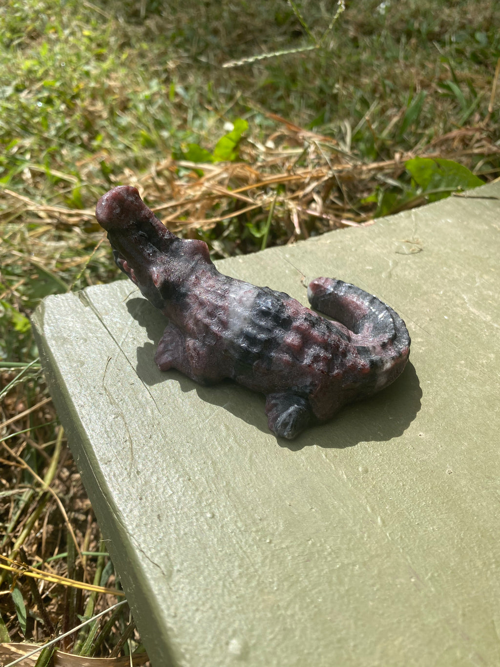Garnet & Astrophyllite Alligator