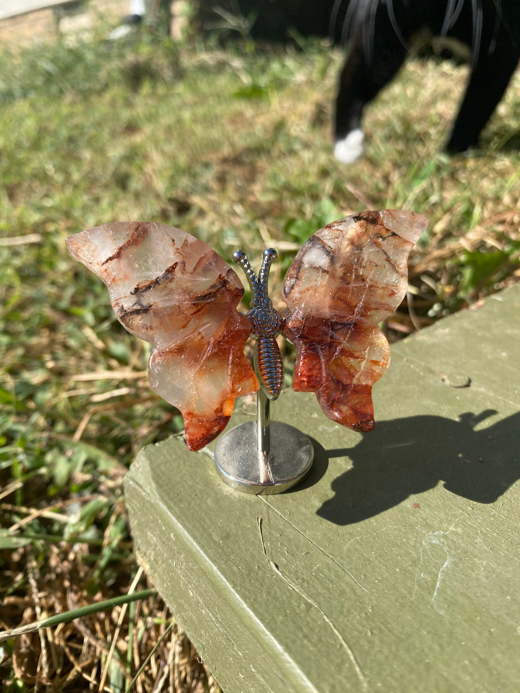 Fire Quartz Butterfly