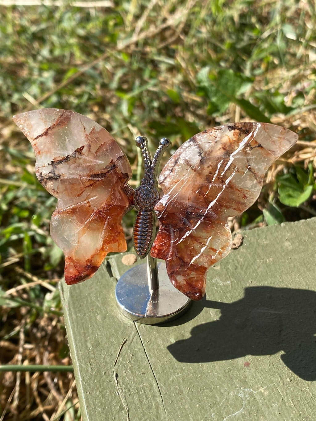 Fire Quartz Butterfly