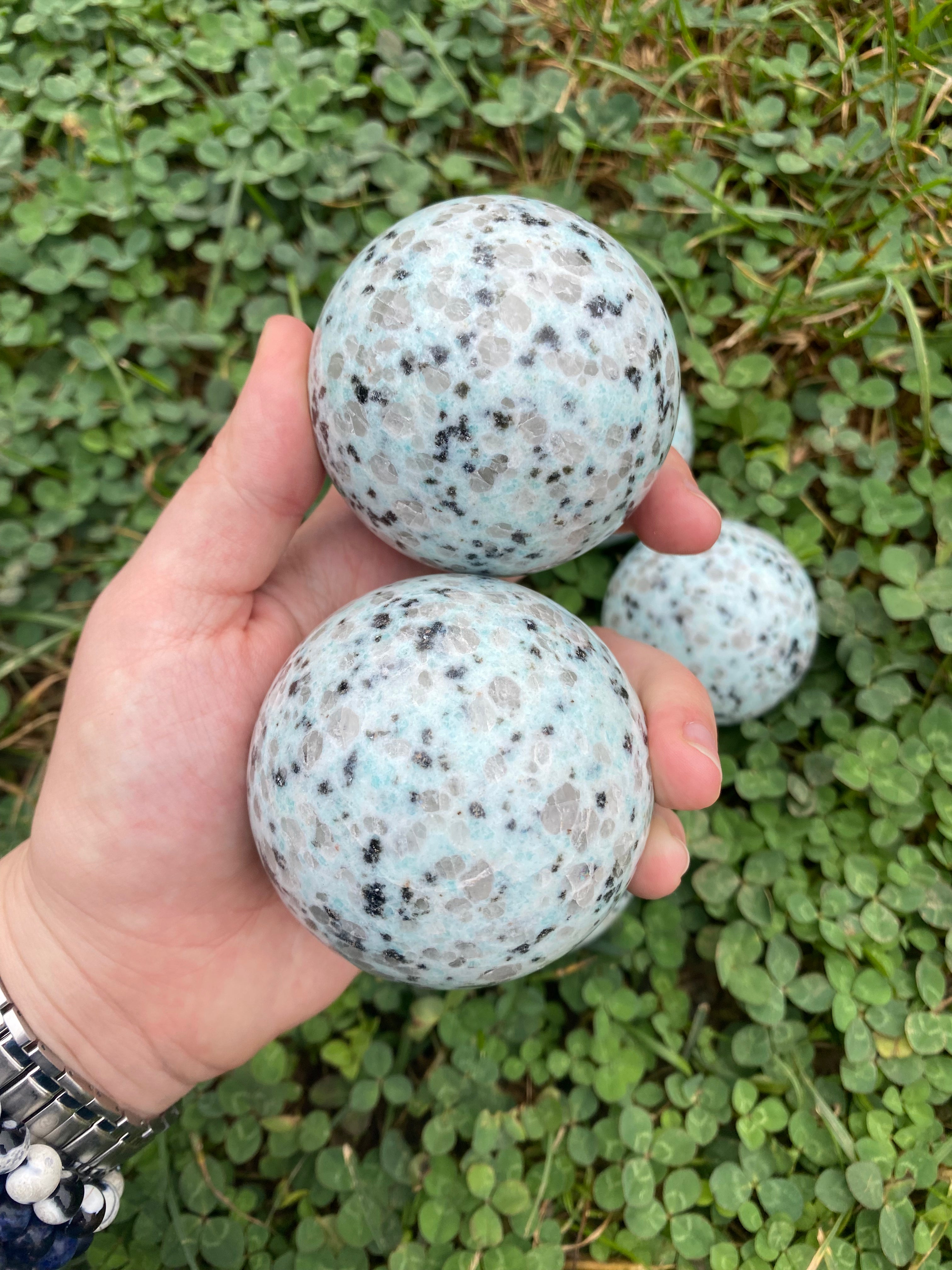 Kiwi Jasper Sphere