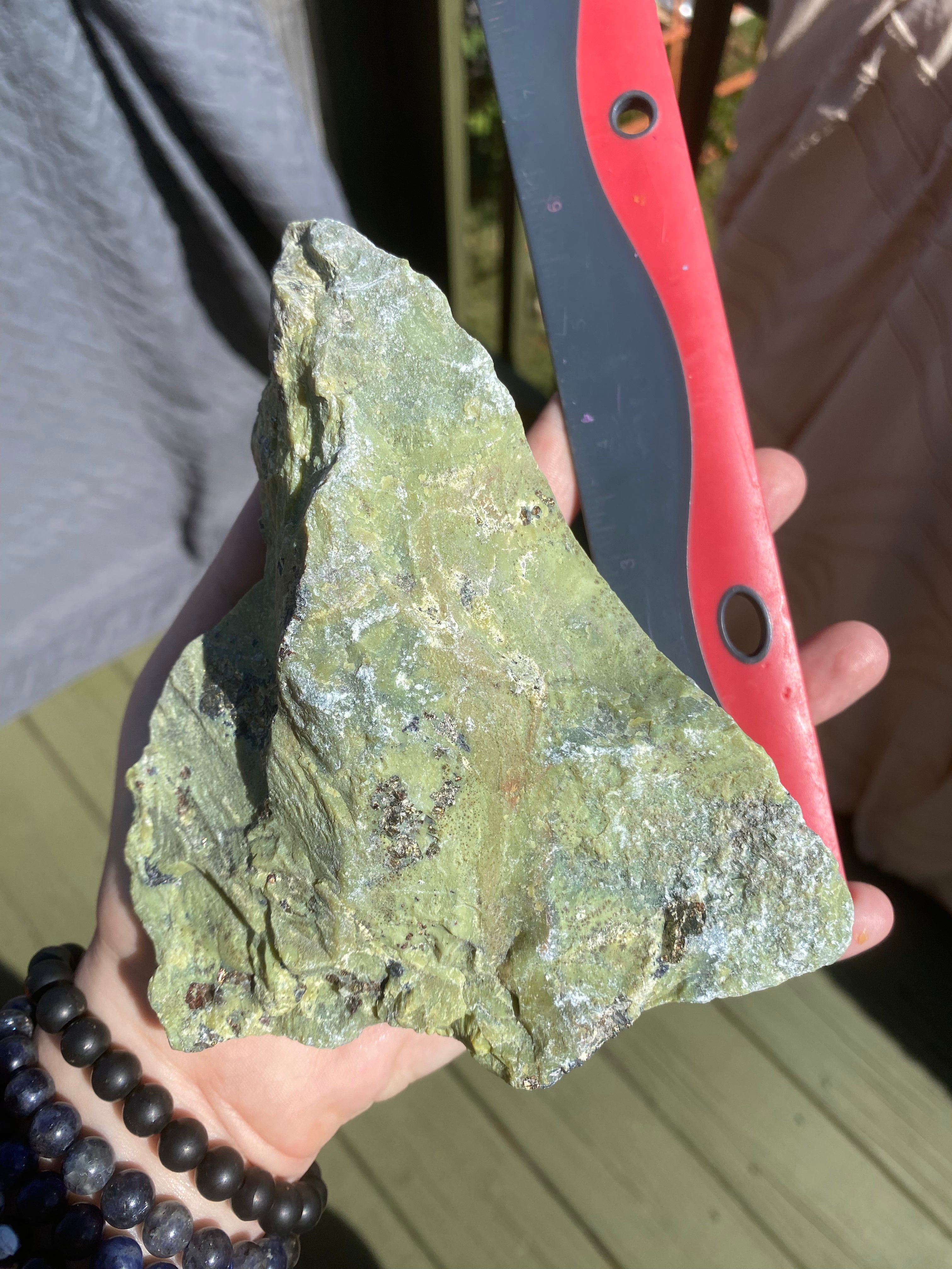 Serpentine w/ Pyrite
