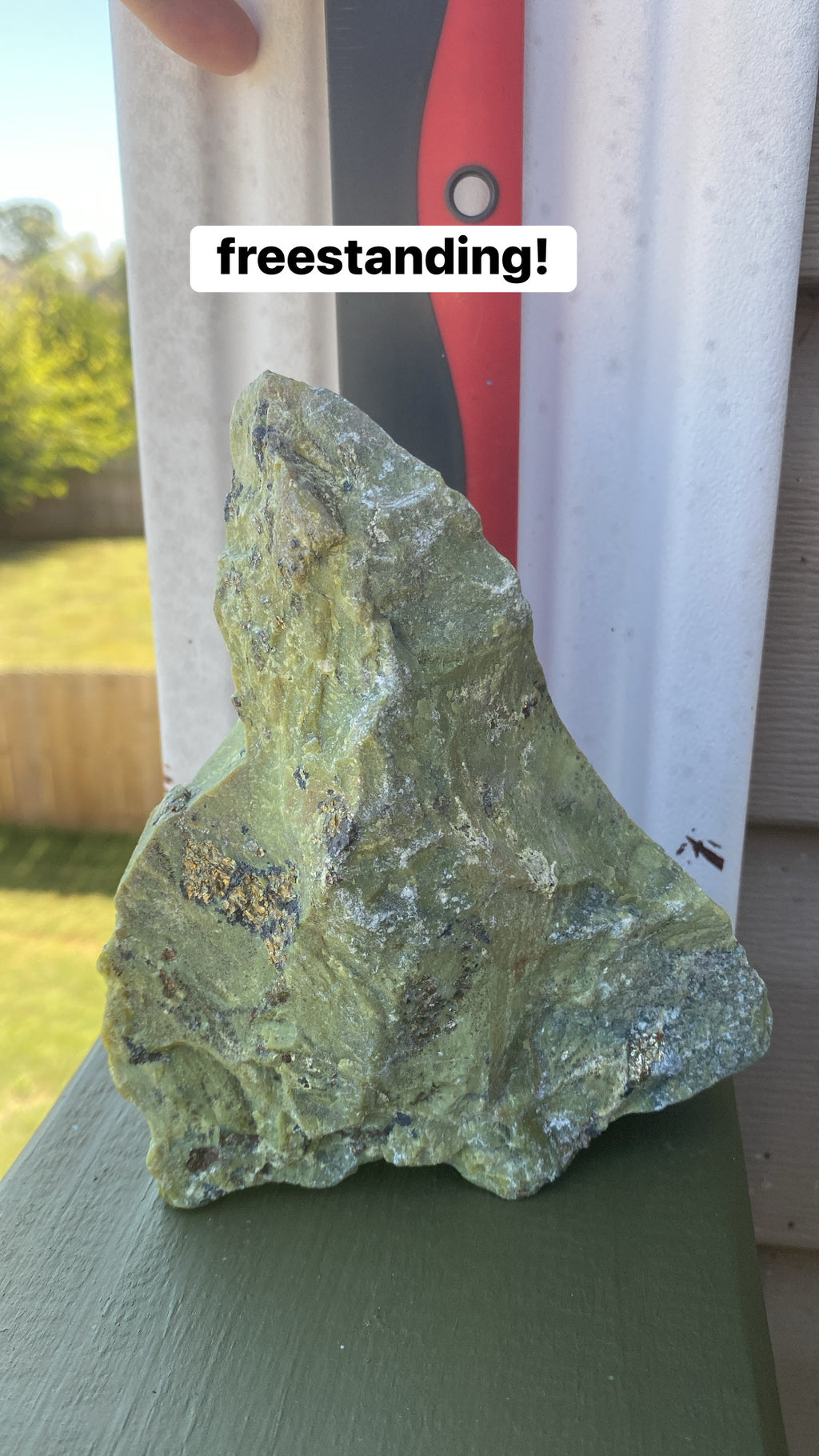 Serpentine w/ Pyrite