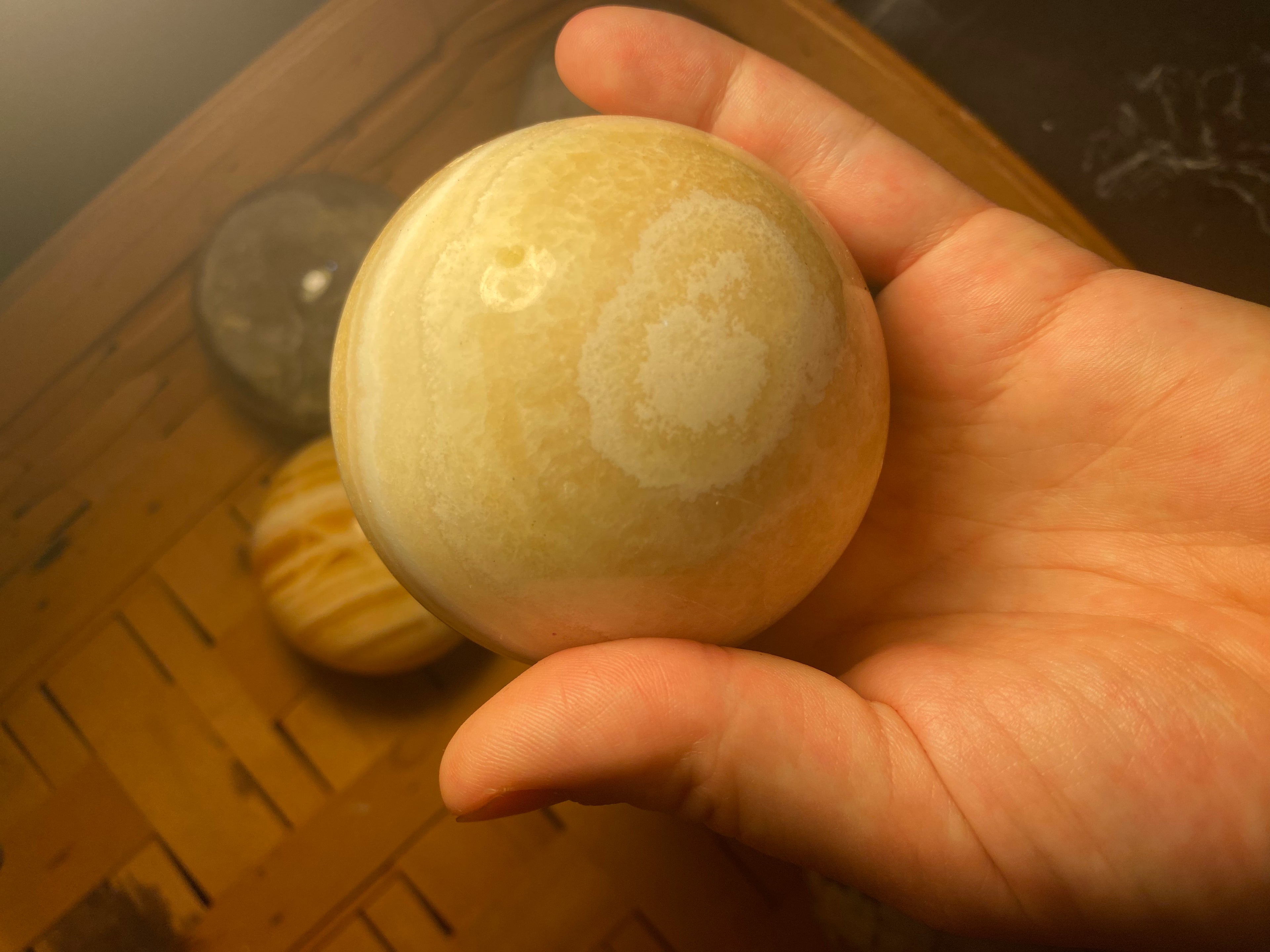 Yellow Calcite Sphere