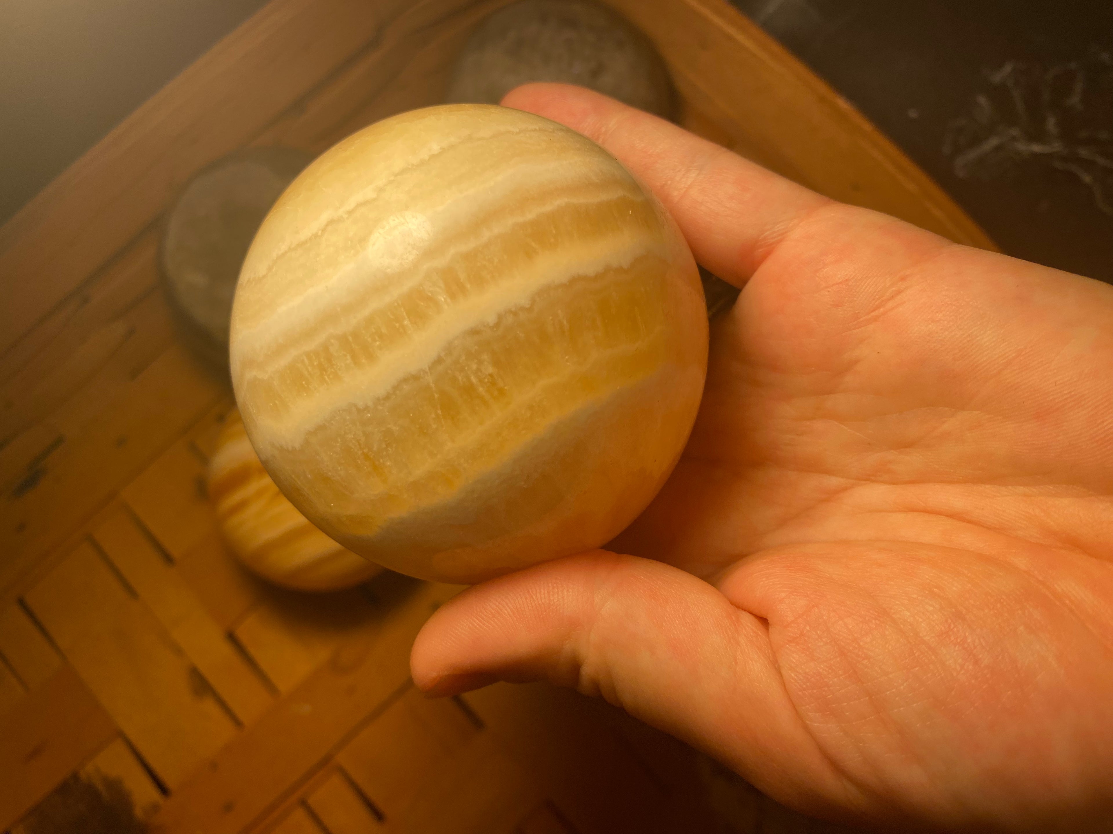 Yellow Calcite Sphere