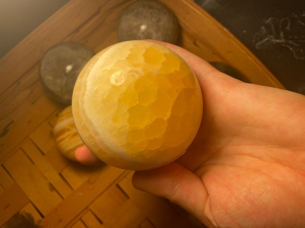 Yellow Calcite Sphere