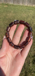 Red Tiger's Eye Barrel Bracelet