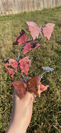 Rhodonite Butterfly Sphere Stand